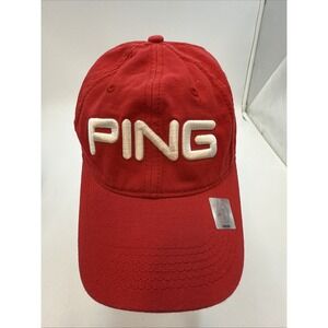 CAP HAT Ping Golf‎ Red Play Your Best Flexfit Sensorcool L-XL NEW